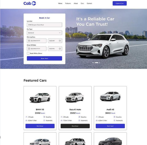 Cab Car shop web site
