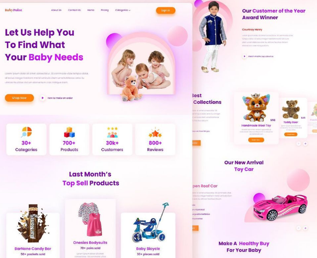 Girl's shop web site