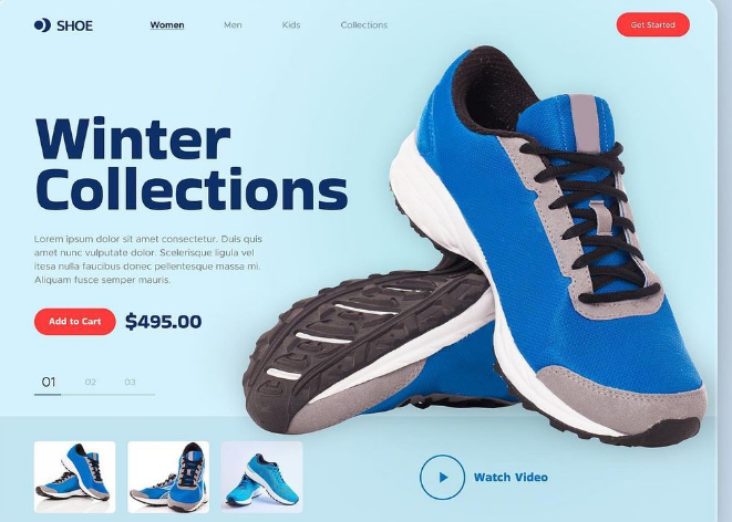 Shoe shop web site