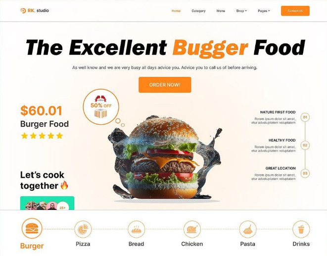 Studio Food web site