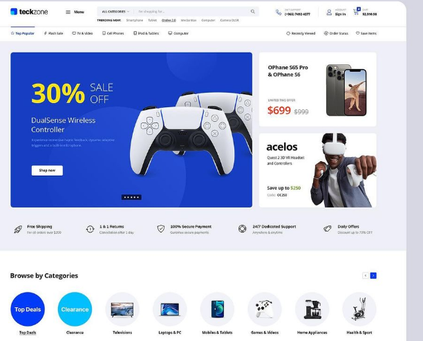 TeckZone web site e-commerce